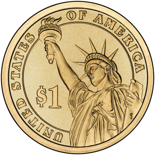 2010-P Franklin Pierce Presidential US Golden Dollar $1 Coin Philadelphia mint