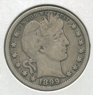 1899-P Silver Barber Quarter 25c Philadelphia Mint - KR138