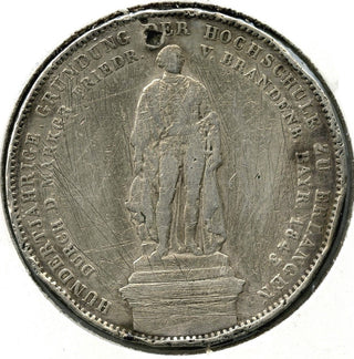 1843 Bavaria Coin 2 Thaler - Ludwig I - B234