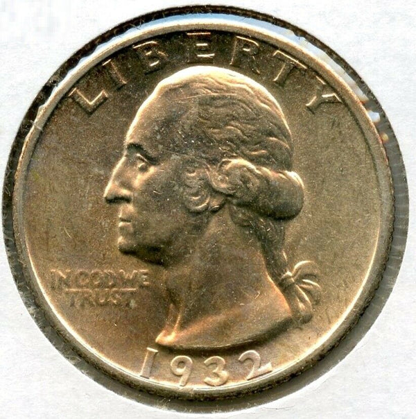 1932-S Washington Silver Quarter - Uncirculated - San Francisco Mint - BX539