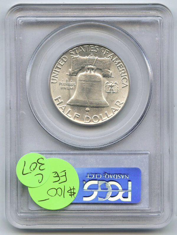 1950-D Franklin Silver Half Dollar PCGS MS64 FBL Certified - Denver Mint - C307