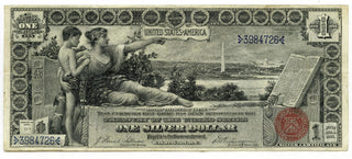 1896 $1 Educational Note Silver Dollar Large Currency - C972