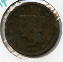 1841 Braided Hair Large Cent US Copper 1c Coin - JP129