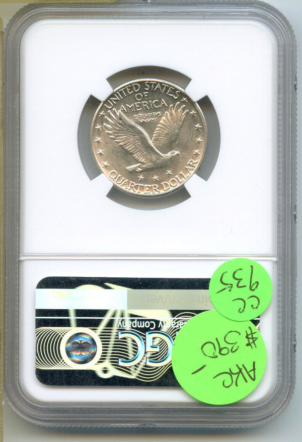 1924-D Standing Liberty Silver Quarter NGC MS63 Certified - Denver Mint - CC935