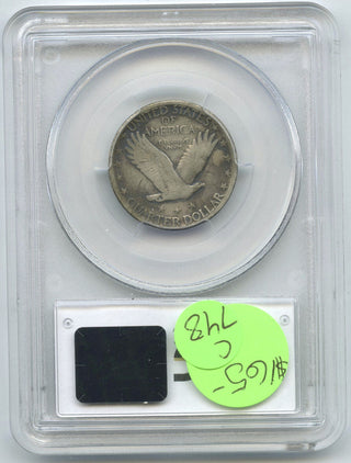 1927-S Standing Liberty Silver Quarter PCGS F 12 Certified - San Francisco C748