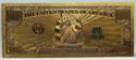 $1000000 Million Dollar Miss Liberty Novelty 24K Gold Plated Note Bill 6