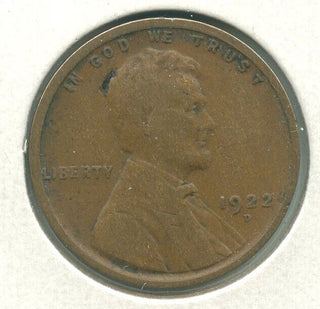 1922 D Lincoln Wheat Cent 1C Denver Mint - ER273