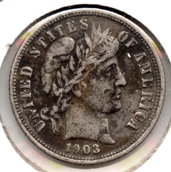 1903-P Barber Silver Dime - Philadelphia Mint MB976