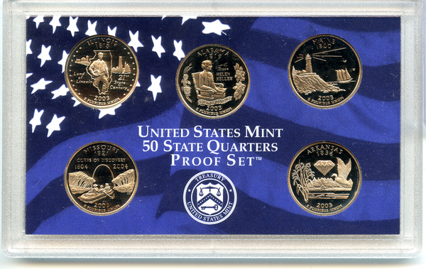 2003 United States 50 State Quarters -Coin Proof Set - US Mint OGP