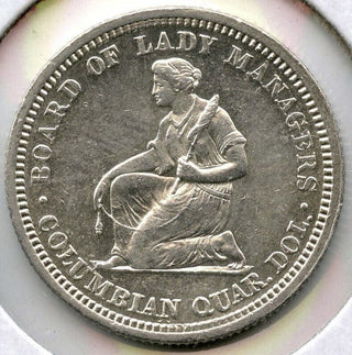 1893 Isabella Columbian Silver Quarter - United States of America - E746