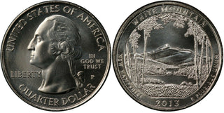 2013-P White Mountain New Hampshire NP ATB 25C Unc Quarter Philadelphia mint 031