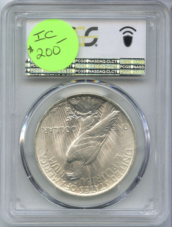 1923 Peace Silver Dollar PCGS Certified MS65 - Philadelphia Mint - DM493