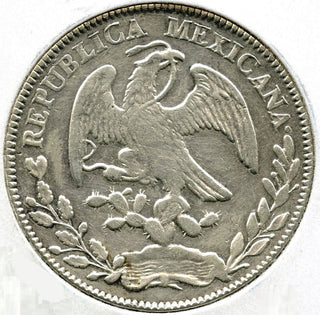 1874 ZS Mexico Zacatecas Coin 8 Reales - Republica Mexicana - E119