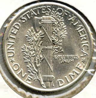 1936 FSB Mercury Silver Dime - Gem BU - Philadelphia Mint - G811
