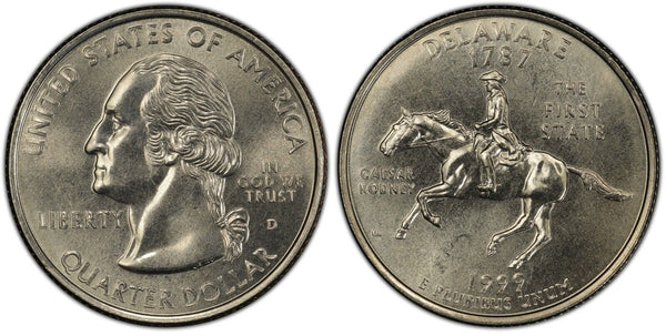 1999-D Delaware State Quarter - Uncirculated Coin - Denver Mint 002
