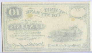 1862 Ten Cents Summit County Bank Cuyahoga Falls, O (OHIO) Sanford -DM348