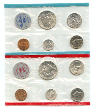 1963 United States Uncirculated US Mint Coin Set - OGP Philadelphia & Denver