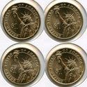 2007-P Presidential Dollar 4-Coin Set - Washington Madison Adams Jefferson