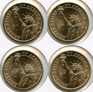 2007-P Presidential Dollar 4-Coin Set - Washington Madison Adams Jefferson