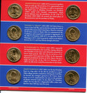 2011 P & D Presidential $1 Coin Uncirculated Set 8 Coins US Mint OGP - JP350