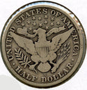 1912-S Barber Silver Half Dollar - San Francisco Mint - BQ868