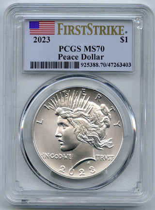 2023 Peace Silver Dollar PCGS MS70 First Strike - H73