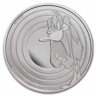 2022 1 oz 999 Silver Looney Tunes Daffy Duck Round Samoa - KR54