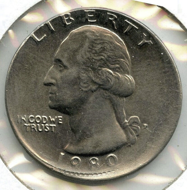 1980 Washington Quarter Off-Center Error Coin - Philadelphia Mint - A711