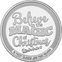 2022 Santa Claus Believe Magic of Christmas 999 Silver 1/2 oz Art Medal Round