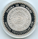 Mexico Tenochtitlan 1993 Medal Round 999 Silver 1 oz Onza Plata Casa Moneda A246
