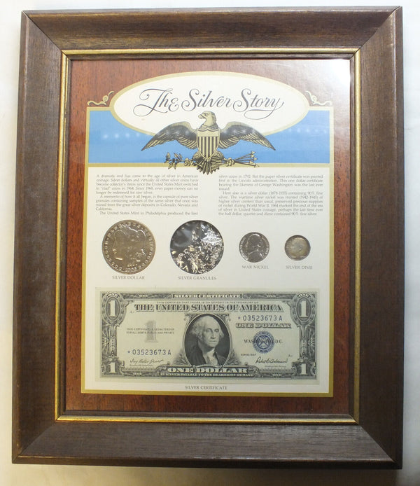 The Silver Story USA Coin & Currency Frame Set 1896 - 1957 Collection - A418