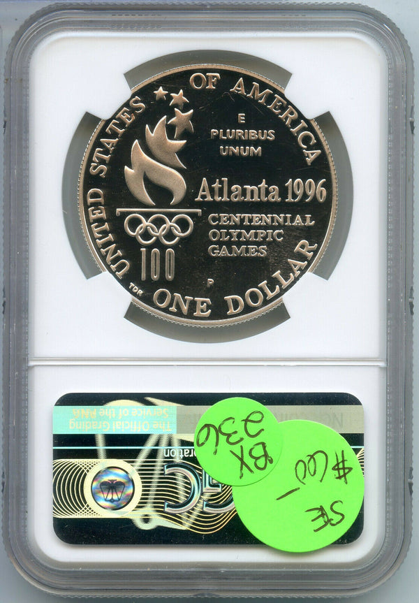 1996-P Tennis Olympic Proof Silver Dollar NGC PF69 Ultra Cameo - BX236
