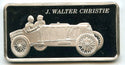 J Walter Christie 1907 Car 925 Silver Art Medal ingot Bar Vintage Race - BP882