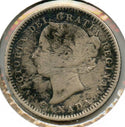 1888 Canada Silver Coin 10 Cents - Queen Victoria - CA515