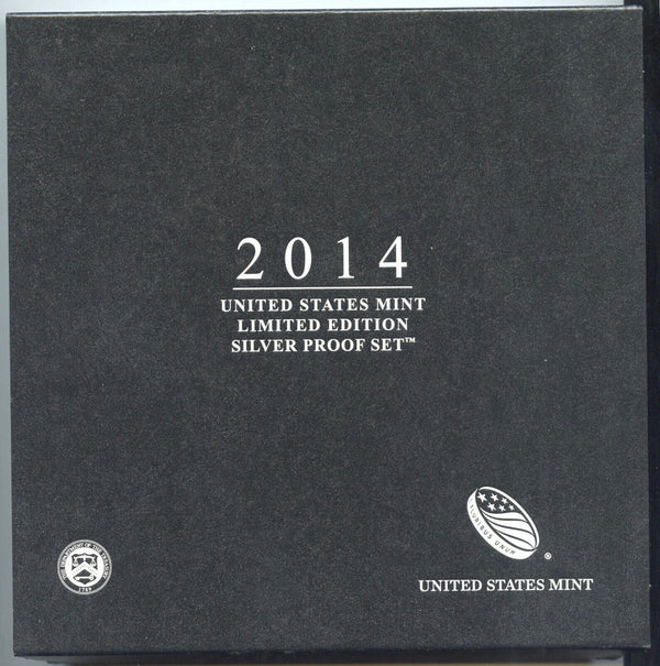 2014 Limited Edition Silver Proof Coin Set United States Mint OGP Eagle - G86