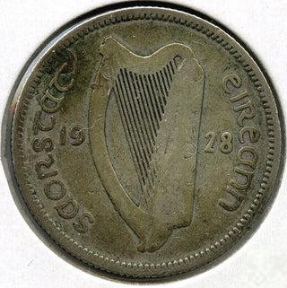 1928 Ireland Silver Coin 1 Schilling - Eire - G583