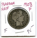 1908 Barber Silver Half Dollar - Philadelphia Mint - A655