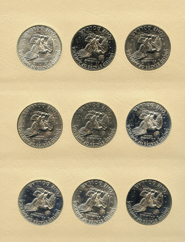 Eisenhower Ike Dollars 1971 - 1978 Set Dansco Coin Album 8176 Folder - A811