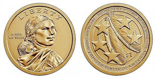 2021-P Distinguished Military Sacagawea Native Dollar $1 Coin Philadelphia NAP21