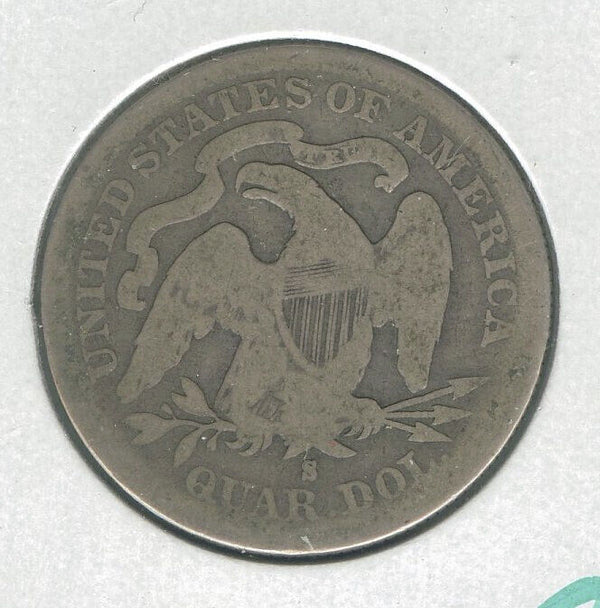 1891 S Silver Seated Liberty Quarter 25C San Francisco Mint -ER37