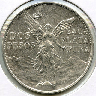 1921 Mexico Silver Coin 2 Dos Pesos - Estados Unidos Mexicanos Plata Pura - G109