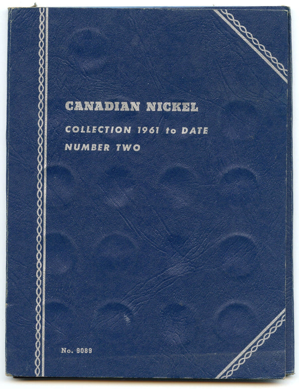 Canada Nickel Set 1961 to Date Collection 9089 Whitman Folder Album Two - CC679