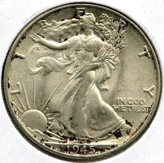 1945 Walking Liberty Silver Half Dollar - Philadelphia Mint - E294