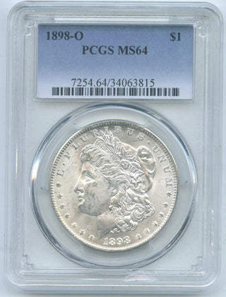 1898-O Morgan Silver Dollar PCGS MS64 -New Orleans Mint -DN671