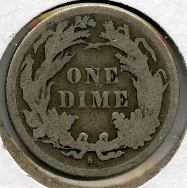 1891-S Seated Liberty Silver Dime - San Francisco Mint - E307