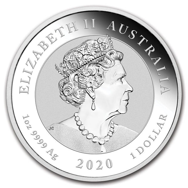 2020 Australia Double Pixiu Guardians 1 Oz 999 Silver $1 Coin BU - JP159