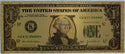 2003 $1 Federal Reserve Novelty 24K Gold Foil Plated Note Bill 6