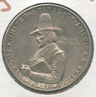 1920 Pilgrim Tercentenary Celebration Silver Half Dollar 50c Commemorative-KR201