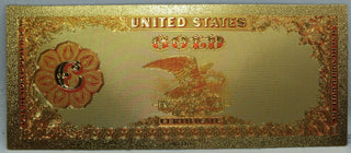1882 $100 Gold Coin Certificate Novelty 24K Gold Foil Plated Note Bill 6