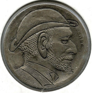 Hobo Nickel Engraved Coin - United States Buffalo Indian Head Art - B966